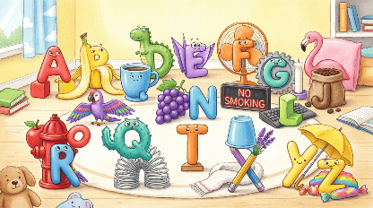 Буквы-прятки — ищем спрятавшийся алфавит