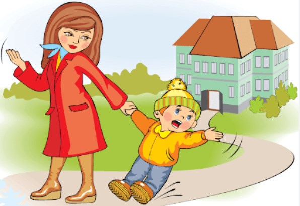 Ребенок плачет при расставании