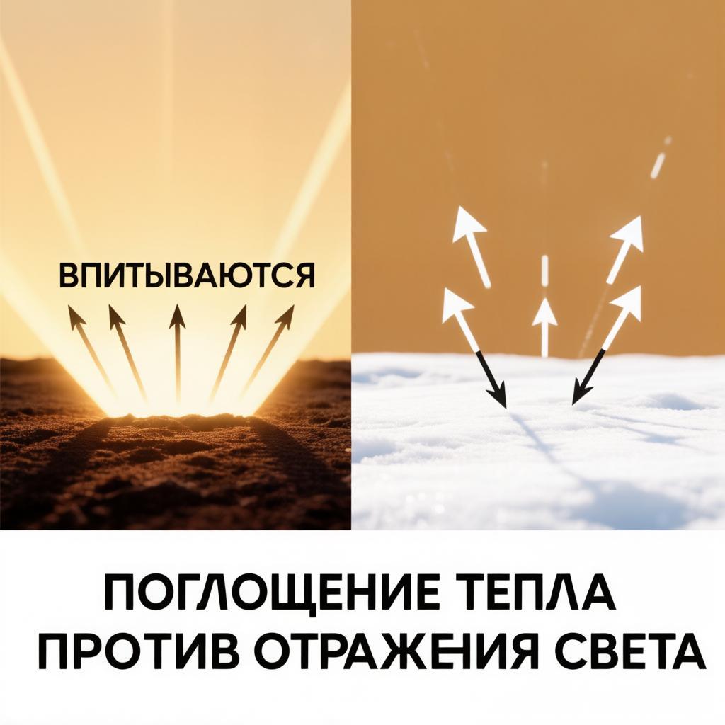 Белое зеркало и черная губка: Эффект альбедо